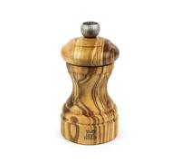 PEUGEOT - Moulin à Poivre Bistro Olivier 10 cm - Réglage Classique - En Bois d'olivier - Fabrication Française