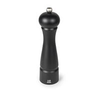 PEUGEOT - Moulin à Poivre Festival 22 cm - Mécanisme en Acier Pour Différentes Moutures - Tous Types de Poivre, Baies Roses & Coriandre - Fabrication Française - Bois de Hêtre PEFC - Coloris Noir Mat
