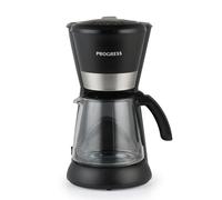 Progress EK6160PVDE Machine à Café Filtre - Cafetière 1,5 L, 10 Tasses, Carafe en Verre, Anti-Goutte, Filtre Amovible Réutilisable, Fonction Maintien au Chaud 40 Minutes et Arrêt Automatique, 1080W