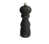 Paris Nature Black Moulin À Poivre Manuel En Bois Upcyclé Et Son Poivre Fair Trade, Noir, 18 Cm - 7in Noir