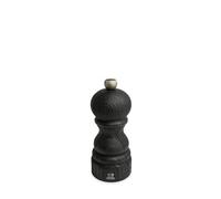 PEUGEOT - Moulin à Poivre Paris Nature Black 12 cm + Poivre Noir Bio Fair Trade - Réglage Classique - En Bois Revalorisé Labellisé PEFC - Fabrication Française - Coloris Noir