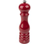 PEUGEOT - Moulin à Poivre Paris u'Select 22 cm - 6 Réglages de Moutures Prédéfinies - En Bois Labellisé PEFC - Fabrication Française - Coloris Laqué Rouge Passion