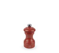PEUGEOT - Moulin à Sel Bistro 10 cm - Réglage Classique - En Bois Labellisé PEFC - Fabrication Française - Coloris Laqué Terracotta