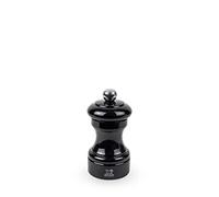 Moulin à sel manuel en bois laqué, noir, 10 cm - 4"