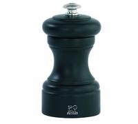 PEUGEOT - Moulin à Sel Bistro 10 cm - Réglage Classique - En Bois Labellisé PEFC - Fabrication Française - Couleur : Noir Mat