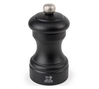 PEUGEOT - Moulin à Sel Bistro 10 cm - Réglage Classique - En Bois Labellisé PEFC - Fabrication Française - Couleur : Noir Mat