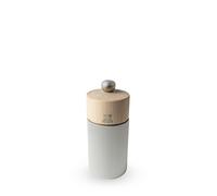 PEUGEOT - Moulin à Sel Line 12 cm - Réglage Classique - Innovation Sel Glace, Mécanisme Zirlion - Aluminium et Bois Labellisé PEFC - Fabrication Française - Coloris Naturel