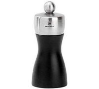 Moulin à Sel manuel Tahiti en bois de hêtre Noir Mat et inox 12 cm