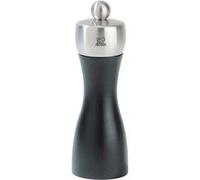 Moulin à Sel manuel Tahiti en bois de hêtre Noir Mat et inox 15 cm