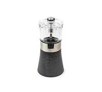 PEUGEOT - Moulin à Sel Oslo 12 cm - Réglage Classique - En Bois Labellisé PEFC, Inox et Acryl - Fabrication Française - Coloris Graphite