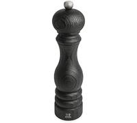 PEUGEOT - Moulin à Sel Paris Nature Black 22 cm - Réglage Classique - En Bois Revalorisé Labellisé PEFC - Fabrication Française - Coloris Noir