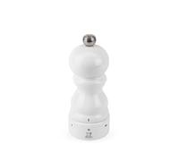 PEUGEOT - Moulin à Sel Paris u'Select 12 cm - 6 Réglages de Moutures - Innovation Sel Glace, Mécanisme Zirlion - En Bois Labellisé PEFC - Fabrication Française - Coloris Laqué Blanc