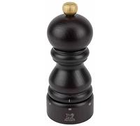PEUGEOT - Moulin à Sel Paris u'Select 12 cm + Sel Gemme Inclus - 6 Réglages de Moutures Prédéfinies - En Bois Labellisé PEFC - Fabrication Française - Coloris Chocolat