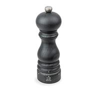 PEUGEOT - Moulin à Sel Paris u'Select 18 cm - 6 Réglages de Moutures Prédéfinies - En Bois Labellisé PEFC - Fabrication Française - Coloris Graphite