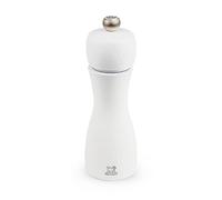 PEUGEOT - Moulin à Sel Tahiti 15 cm - Réglage Classique - En Bois Labellisé PEFC - Fabrication Française - Coloris Blanc Mat
