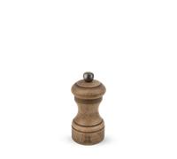 PEUGEOT - Moulin à Sel Bistro Antique 10 cm - Réglage Classique - En Bois Labellisé PEFC - Fabrication Française - Finition Antiquaire