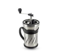 Peugeot Paris Press Moulin à café et cafetière à piston 2 en 1, Mouture réglable, Taille totale : 29 cm, Taille de la cafetière:15 cm, Capacité:50 cl, Matière : Inox brossé/Verre borosilicate, 35297