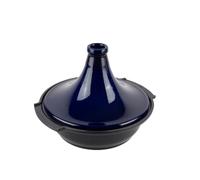 PEUGEOT - Plat à Tajine en Céramique - 30 cm - Compatible Tous Feux y compris Induction - Fabrication Française - Bleu