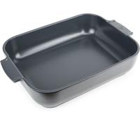 Peugeot – Plat four en céramique rectangulaire 36×22×6,8 cm – 3,8 L – Bleu clair/Ardoise