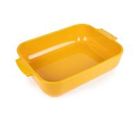 Peugeot Plat céramique rectangulaire 32x20x6,5 cm 2,7 L Jaune safran - Garantie 10 ans