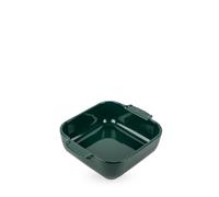 PEUGEOT - Plat Four Carré Appolia 21 cm - En Céramique - Vert Forêt | 100 % Ingrédients d’Origine Naturelle - Email Vitrifié Haute Résistance - Fabrication Française - Garantie 10 Ans