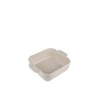 PEUGEOT - Plat Four En Céramique Carré - 18 cm (anses comprises) x 11,4 cm x 5,1 cm - Contenance : 0,66 L - Garanti 10 Ans - Fabrication Française - Coloris Ecru