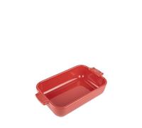 PEUGEOT - Plat Four En Céramique Rectangulaire - 22 cm x 11,3 cm x 5,1 cm - Contenance : 0,85 L - Garanti 10 Ans - Fabrication Française - Coloris Rouge