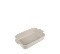 PEUGEOT - Plat Four En Céramique Rectangulaire - 22 cm x 11,3 cm x 5,1 cm - Contenance : 0,85 L - Garanti 10 Ans - Fabrication Française - Coloris Écru