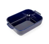 Plat four rectangulaire bleu céramique 25 cm Peugeot