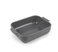 PEUGEOT - Plat Four En Céramique Rectangulaire - 25 cm x 16,8 cm x 6,2 cm - Contenance : 1,4 L - Garanti 10 Ans - Fabrication Française - Coloris Light Grey
