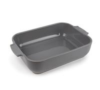 PEUGEOT - Plat Four En Céramique Rectangulaire - 32 cm x 21,7 cm x 7,2 cm - Contenance : 2,7 L - Garanti 10 Ans - Fabrication Française - Coloris Light Grey