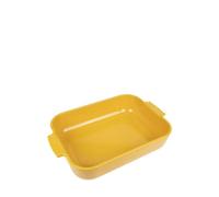 PEUGEOT - Plat Four En Céramique Rectangulaire - 36 cm x 23,6 cm x 7,5 cm - Contenance : 3,8 L - Garanti 10 Ans - Fabrication Française - Coloris Jaune Safran