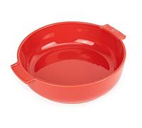 Plat four rond céramique rouge 27 cm Peugeot