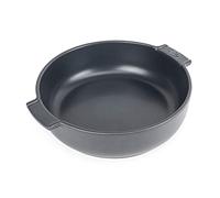 PEUGEOT - Plat Four En Céramique rond - 27 cm (anses comprises) - Diamètre : 23 cm x 6 cm - Contenance : 2,1 L - Garanti 10 Ans - Fabrication Française - Coloris Ardoise