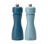 Peugeot ref 2/33279 TAHITI ETE Duo moulins à poivre/sel Bois Bleu pétrole/Ciel Ø 5,2 cm Lot de 2
