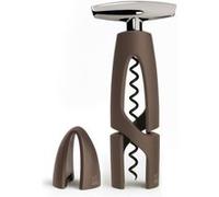 Peugeot Saveurs 200473 Tire-Bouchon avec Coupe-Capsule Zamack Basalte, 17,5 cm