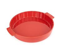 Peugeot - Tourtière en céramique 28 cm - Garanti 10 Ans - Fabrication Française - Coloris Rouge