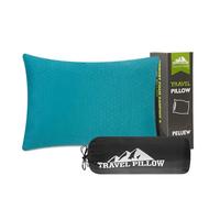 PEUJEW Oreiller de voyage en mousse à mémoire de forme compressible, respirant et doux pour voyage, avion, voiture, randonnée, extérieur