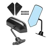 Peukerty 1 paire de rétroviseurs latéraux universels F1 - Pour porte arrière - Aspect ABS