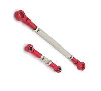 Peukerty Barre de direction en métal servo pour ZP1001 ZP1002 ZP1003 ZP1004 1/10 RC Crawler Pièces de mise à niveau Rouge