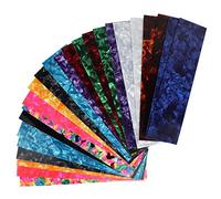 Peukerty de guitare DIY Battre Feuillage Musicien Celluloïd Guitare Bandes Trois Épaisseur de 0,46/0,71/0,96 cm Couleur aléatoire