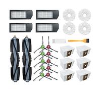 Peukerty Kit de brosse principale pour sac à poussière X1 Omni/Turbo Filtre HEPA Chiffon de nettoyage Accessoires pour aspirateur