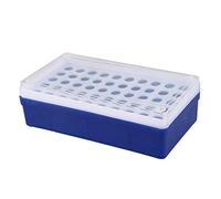 Peukerty Laboratory Lab Boîte de support pour tube de centrifugeuse en plastique 50 douilles 1,5 ml