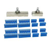 Peukerty Lot de 18 outils de retrait de bosses sans vernis avec goupilles adhésives pour la réparation de grosses bosses de grêle pour une carrosserie Bleu