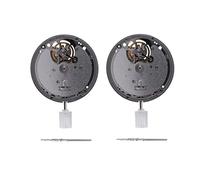 Peukerty Lot de 2 pièces de mouvement mécanique automatique NH38 série NH3 pour montres SII NH38/NH38A, Argenté.