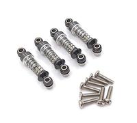 Peukerty Lot de 4 amortisseurs métalliques pour 284131 K969 K979 K989 K999 P929 P939 1/28 RC Car Upgrade Parts, gris