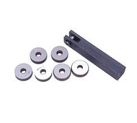 Peukerty Lot de 7 outils de moletage linéaire à roue 0 5 mm 1,5 mm 2 mm
