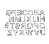 Peukerty Matrice de découpe pour scrapbooking Sizzix Big Shot/Cuttlebug et machines de poinçonnage (B)