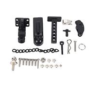 Peukerty Remorque d'attelage en métal pour SCX10 90046 TRX4 1/10 RC Crawler Voiture télécommandée pour enfant