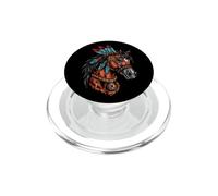 Peuple autochtone américain de la Tribu des Horse Feather PopSockets PopGrip pour MagSafe
